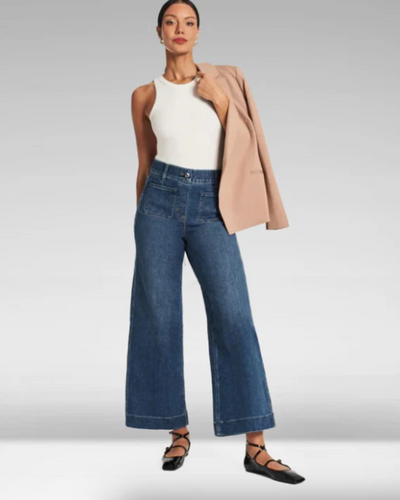 NASADA - Cropped Wide-Leg Jeans