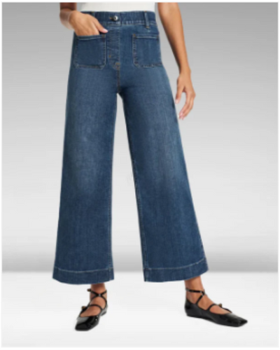 NASADA - Cropped Wide-Leg Jeans
