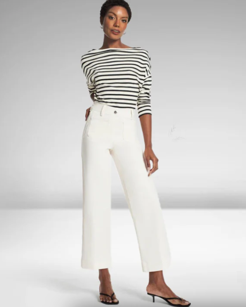 NASADA - Cropped Wide-Leg Jeans